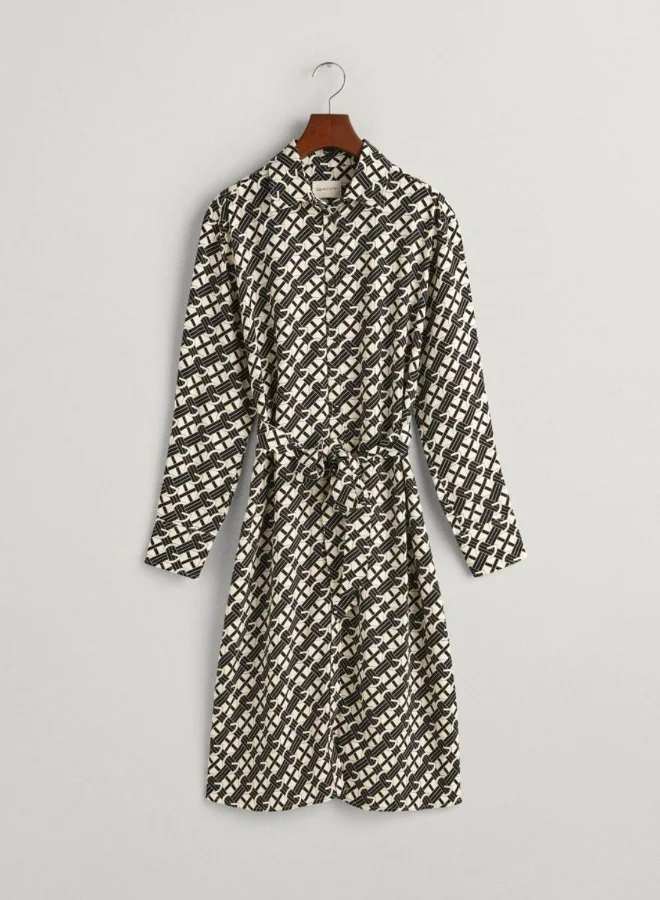 غانت Gant G Patterned Shirt Dress