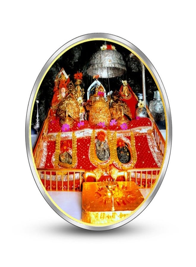 Silviya BIS Hallmarked Mata Vaishno Devi 999 Pure Silver Coin (10 Gram) Round Shape: Hindu Goddess - Vaishno Devi Shrine - Katra Pilgrimage - Religious Gift - Image 2