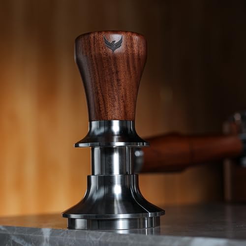 KNODOS 51mm Tamper Tool Espresso Rosewood Spring Loaded 30LB Calibrated Coffee Tamper Compatible With Delonghi, Casabrews, Smeg and more Espresso Machine Accessories - Image 2