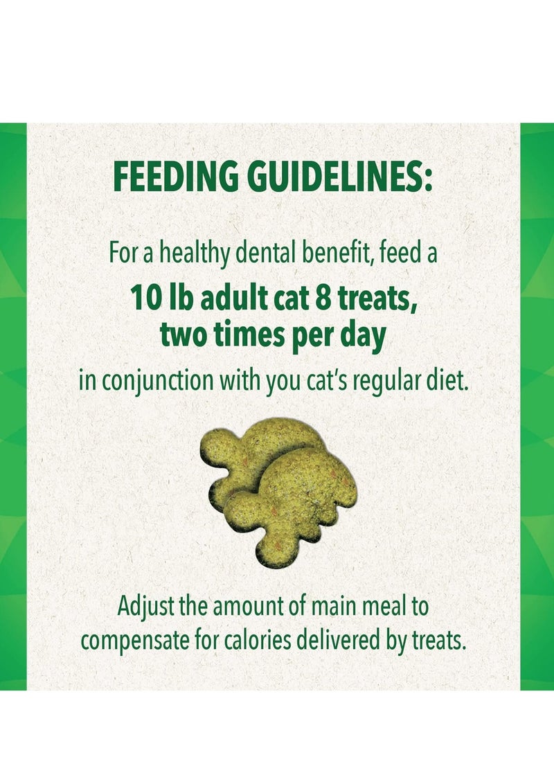 Greenies - Greenies Feline Adult Natural Dental Cat Treats, Oven Roasted Chicken Flavor, 9.75 oz. Tub - Image 1