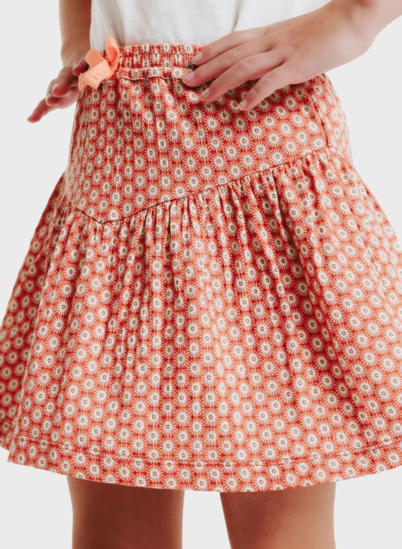 Okaidi Obaibi Kids Printed Skirt
