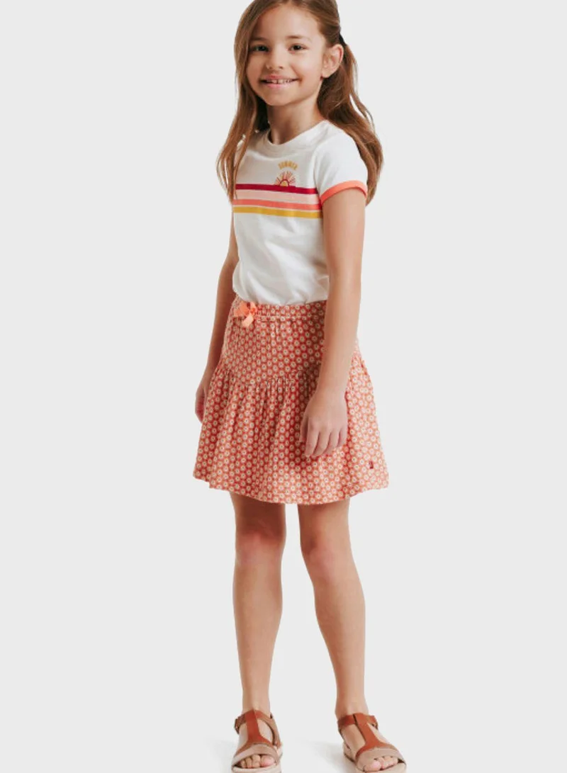Okaidi Obaibi Kids Printed Skirt