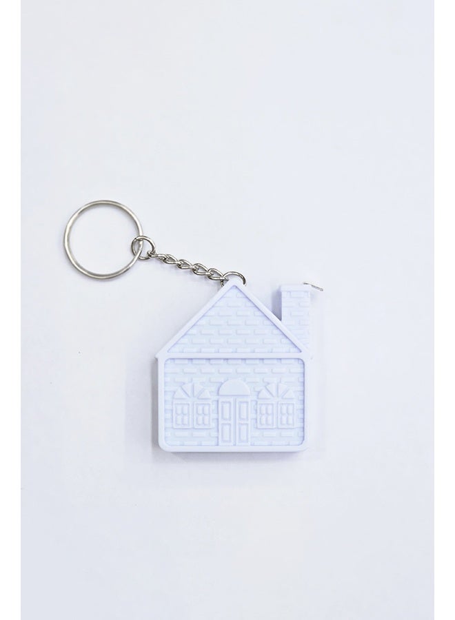شريط قياس صغير الحجم للجيب، سلسلة مفاتيح على شكل منزل - Image 1