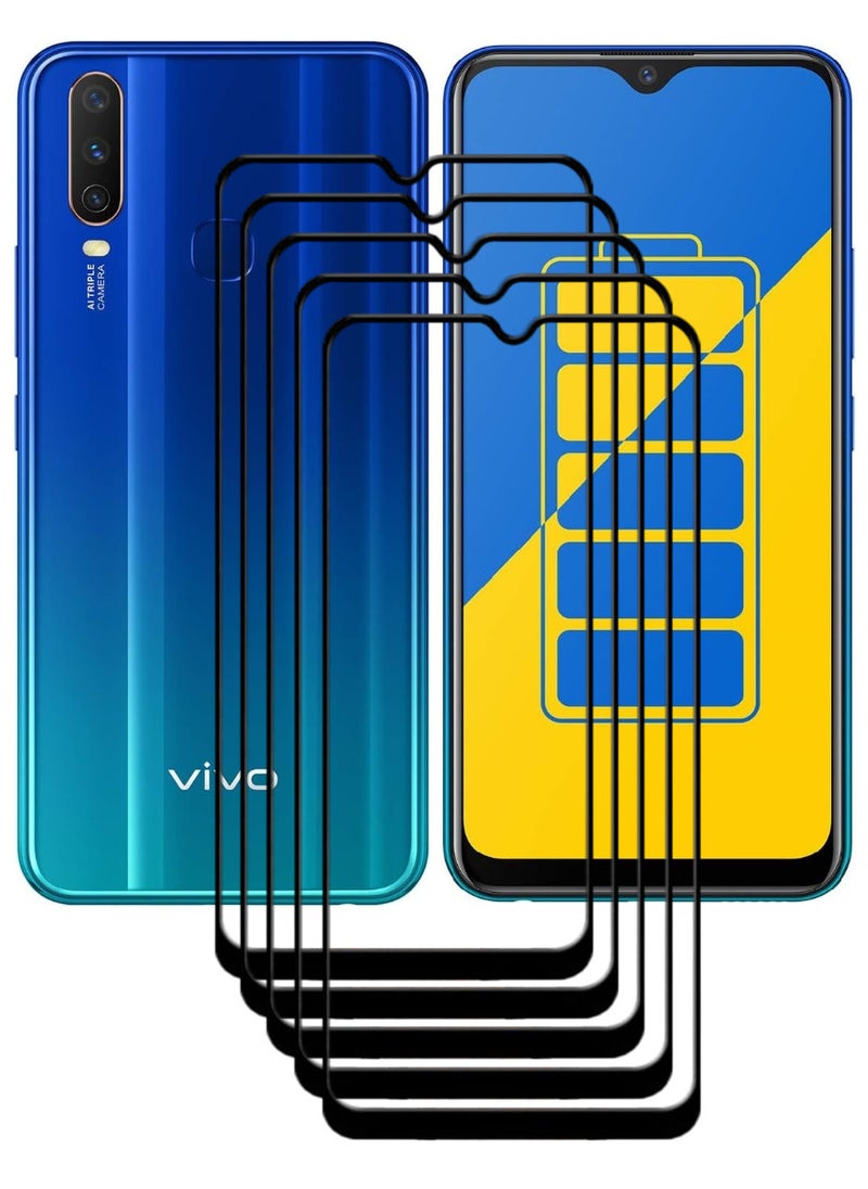 ACLIX 5 Pieces Antistatic ESD Dustproof Premium Quality High Definition Tempered Glass Screen Protector Designed For vivo Y15 - Image 1