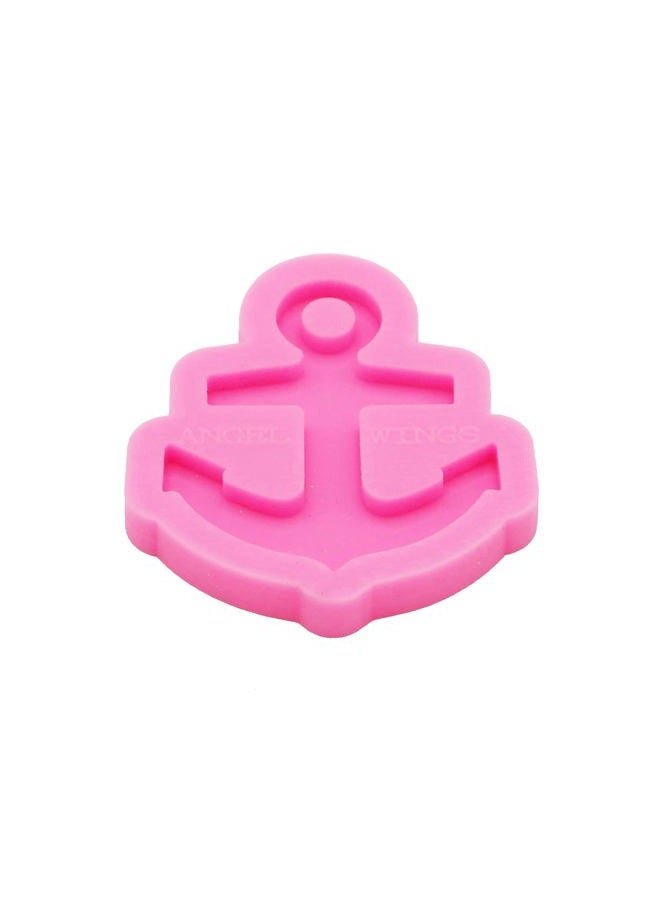 Angel Wings Shiny Glossy Anchor Silicone Molds Making Keychain Polymer Clay Mold Necklace Epoxy Resin Jewellery Silicone Mold Resin Crafting Mold for Keychains Mould - Image 3