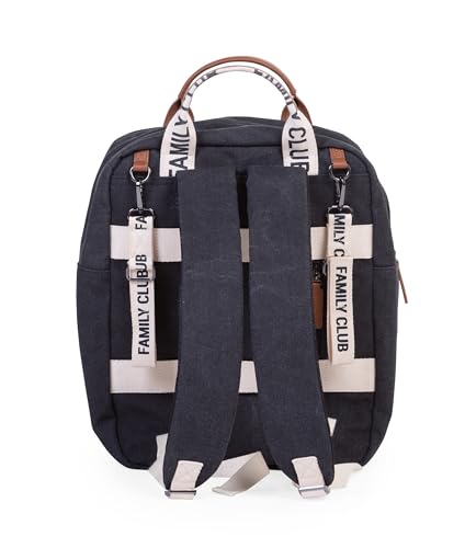 Childhome Family Club Signature Backpack WaterRepellant Family Travel Backpack Includes Changing Pad Stroller Hooks and Trolley Belts Black - Image 3