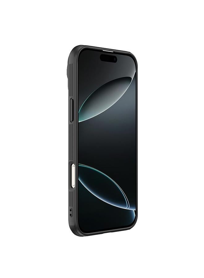 Nillkin Case For iPhone 16 Pro Black Mirror Prop CD Texture Mirror Phone Case - Image 3