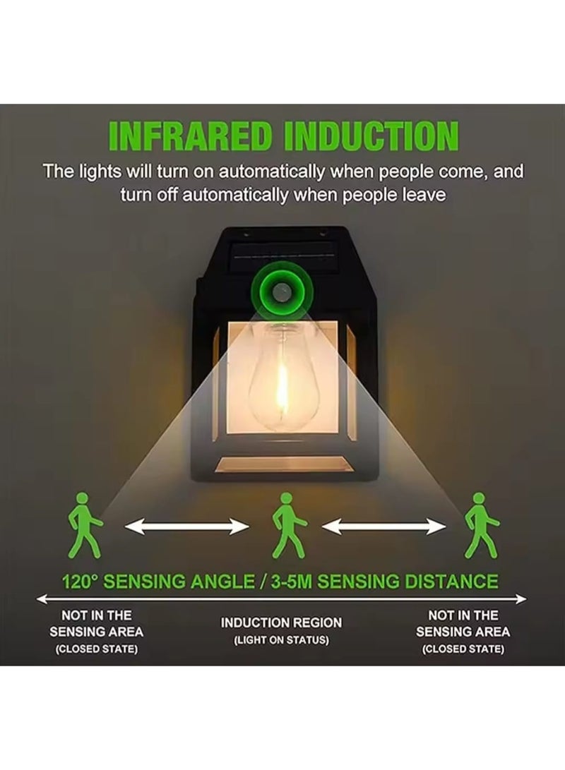 CBK Solar Interaction Wall Lamp with Motion Sensor, Outdoor Waterproof LED Light - Image 4