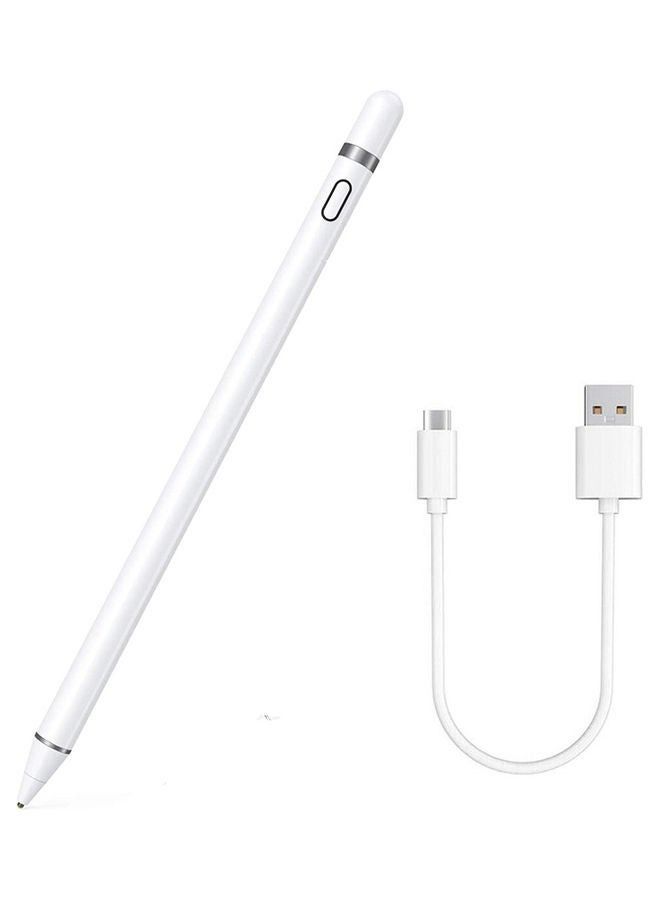 High Tech Smart Stylus Pen For iPad/ Tab/ Mediapad White - Image 1