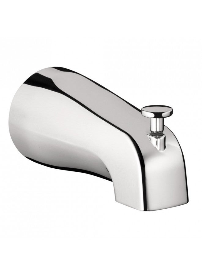 Hansgrohe hansgrohe Tub Spout with Diverter Premium 3-inch Modern Tub Spout in chrome, 06501000 Large