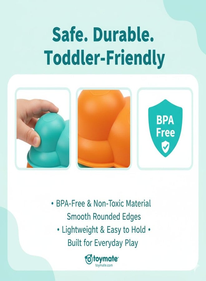 Toymate My Little Star 4-in-1 Gift Set for Toddlers - Stacking Cups, Shape Sorter Blocks, Ice Cream Cones & Caterpillar Cups - Educational & Motor Skills Development Toy for Kids 12+ Months - Image 5