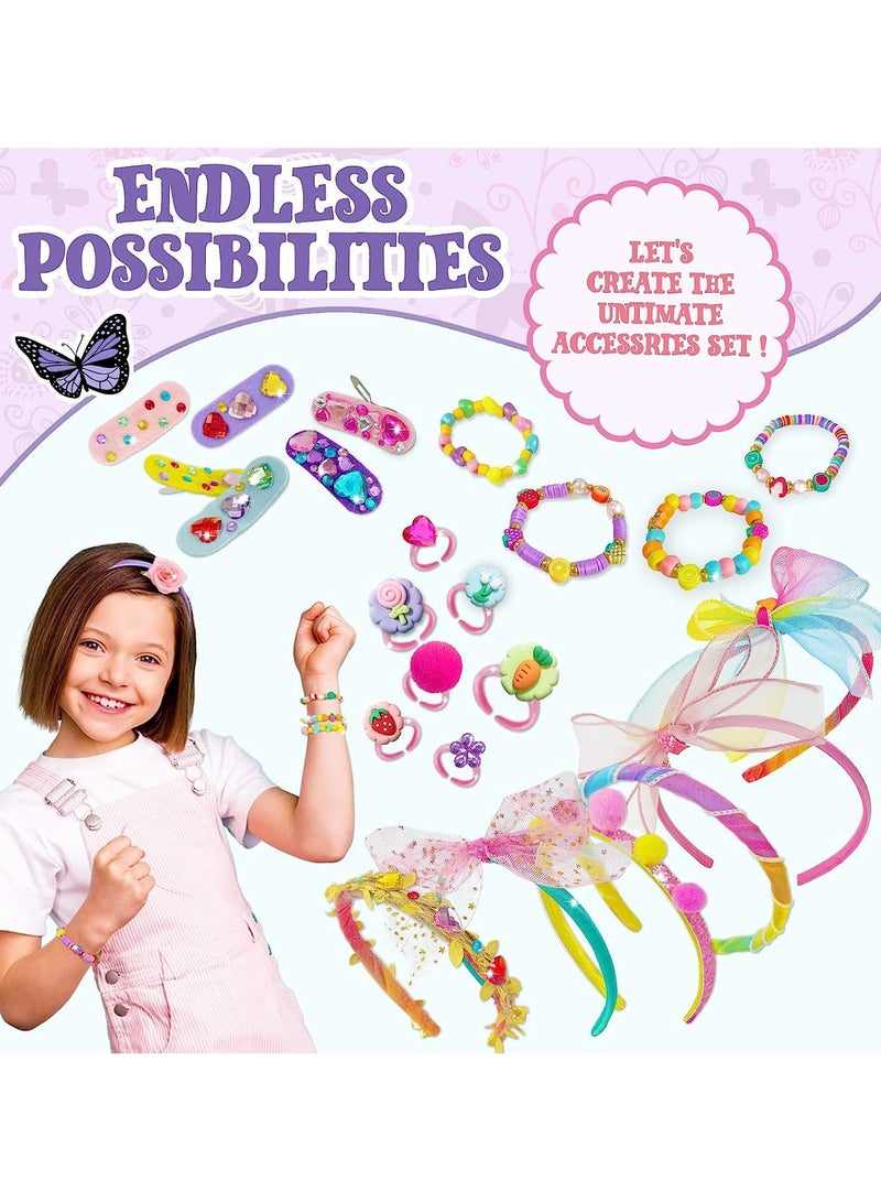 Mr. Penda Headband Making Kit, DIY Headband Making Kit for Girls,Arts and Crafts for Kids Ages 5+,Girls Hair Accessories for Kids, Fashion Crafts Set for Girls  - Image 2
