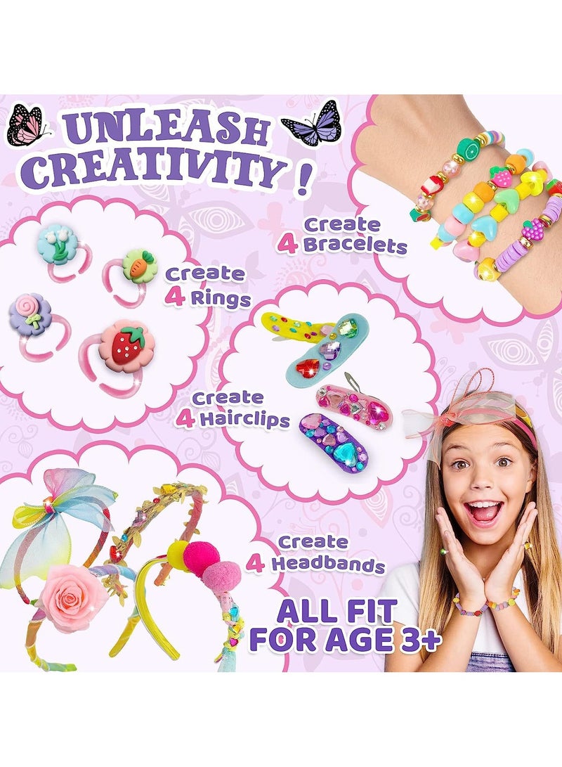 Mr. Penda Headband Making Kit, DIY Headband Making Kit for Girls,Arts and Crafts for Kids Ages 5+,Girls Hair Accessories for Kids, Fashion Crafts Set for Girls  - Image 3