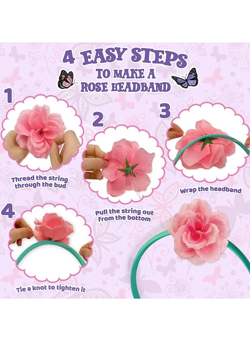 Mr. Penda Headband Making Kit, DIY Headband Making Kit for Girls,Arts and Crafts for Kids Ages 5+,Girls Hair Accessories for Kids, Fashion Crafts Set for Girls  - Image 4