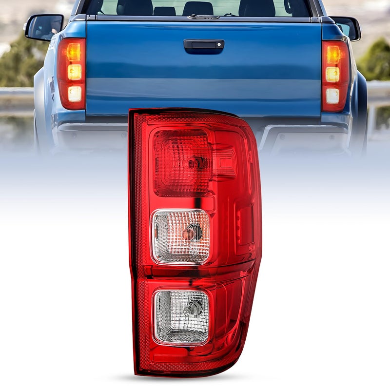 Nilight Taillight Assembly Compatible with Ford Ranger XL 2019 2020 2021 2022 2023 Rear Lamp Replacement OE Style LED and halogen bulbs Passenger Side
