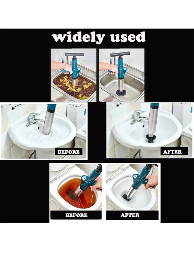 Taimi High Plungers Unclog Toilets Bathroom Electric Remover for Plunger Tool Pressure Sink Bath Cleaner Drain Power Opener Unblocker Toilet Basin Dredge Air - Image 5