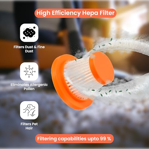 Seznik Vacuum Cleaner Accessory - SZ-V07 Model - HEPA Filter – Washable and Reusable Mesh Filter, Durable and High-Performance Design | Compatible with Seznik Vacuum Cleaner SZ-V07 Model Only - Image 5