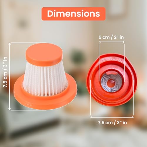 Seznik Vacuum Cleaner Accessory - SZ-V07 Model - HEPA Filter – Washable and Reusable Mesh Filter, Durable and High-Performance Design | Compatible with Seznik Vacuum Cleaner SZ-V07 Model Only - Image 2
