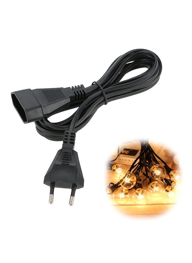 Generic Water Resistance IP20 Extension Cable For G40 String Light - UK Plug Black 18.5x12x2.5cm  - Image 3