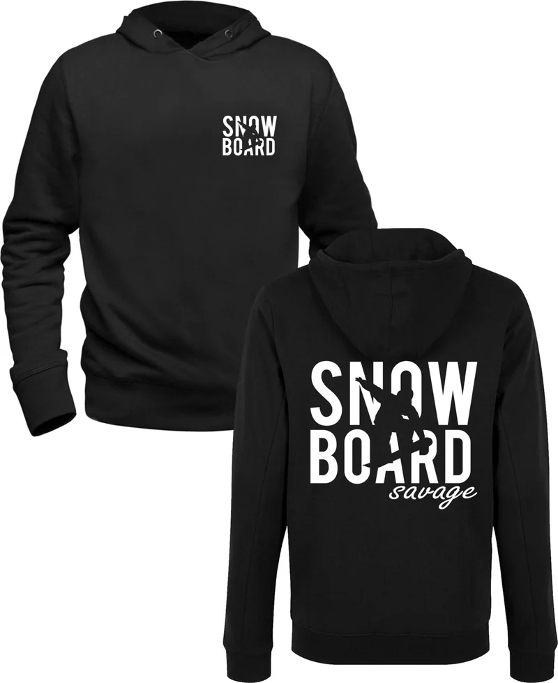الفا تيشيرت Snowboard Savage Black Sweatshirt