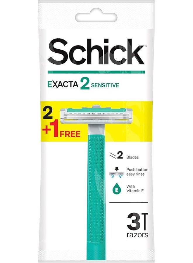 Schick EXACTA 2 SENSITIVE 2 +1 FREE