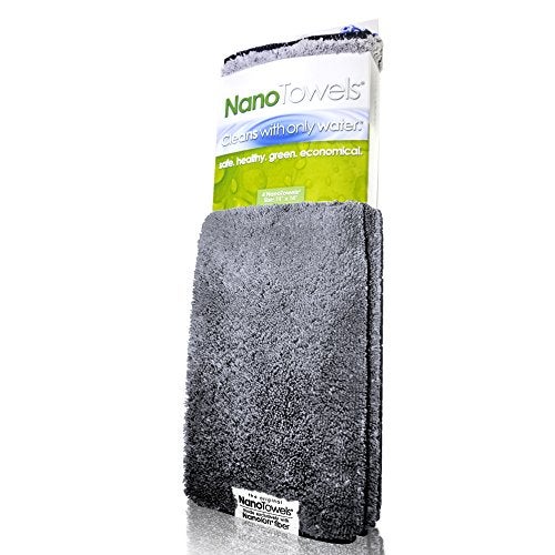 Life Miracle Nano Towels - The Amazing Eco Cloth That Cleans Virtually Any Surface with Only Water. No More Paper Towels Or Toxic Chemicals. 4-Pack (14x14, Grey) - Image 2