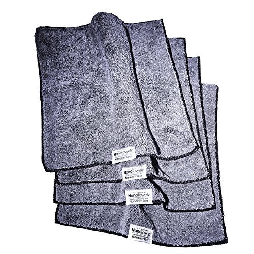 Life Miracle Nano Towels - The Amazing Eco Cloth That Cleans Virtually Any Surface with Only Water. No More Paper Towels Or Toxic Chemicals. 4-Pack (14x14, Grey) - Image 4