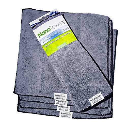 Life Miracle Nano Towels - The Amazing Eco Cloth That Cleans Virtually Any Surface with Only Water. No More Paper Towels Or Toxic Chemicals. 4-Pack (14x14, Grey) - Image 5