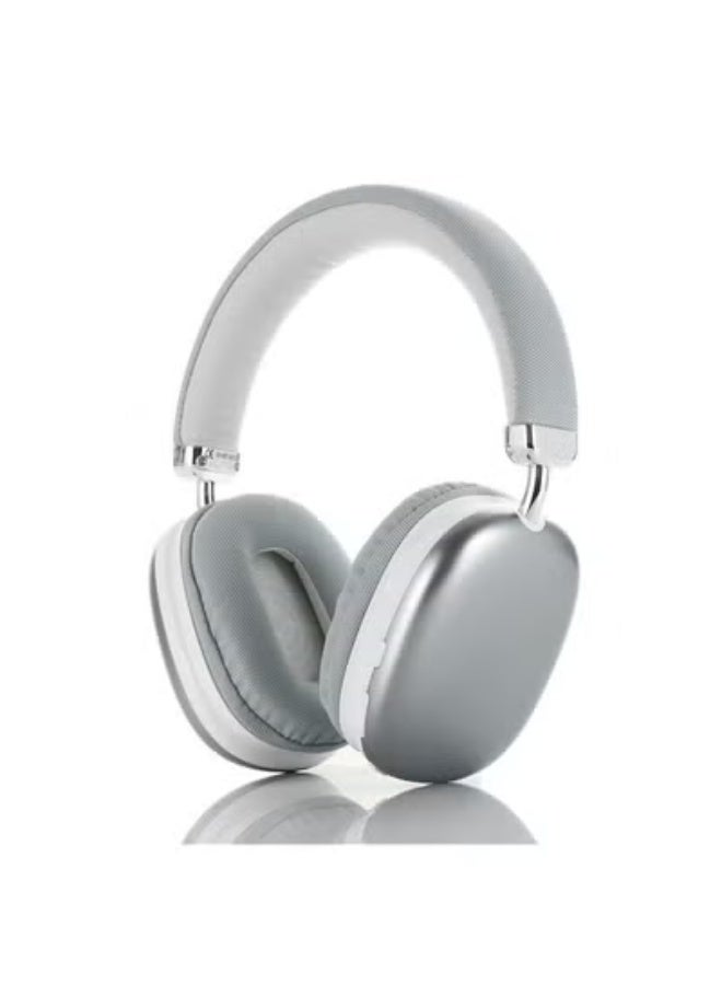 GULFLINK SY-BT1632 Wireless Headphone Gaming Headset Foldable Bluetooth Earphones Silver - Image 1