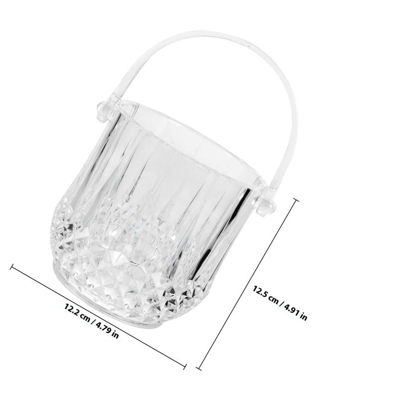 New Small Plastic Wine Bucket For Home Bar Beverage Cooling Handy Ice Bucket White Storage - Image 3