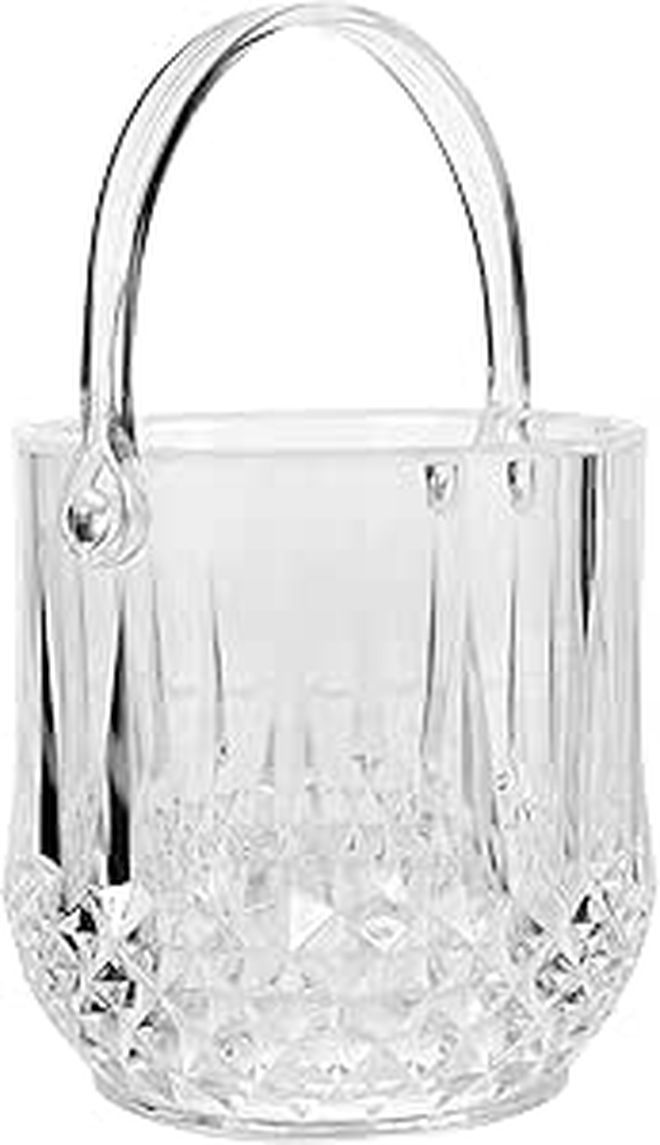 New Small Plastic Wine Bucket For Home Bar Beverage Cooling Handy Ice Bucket White Storage - Image 1
