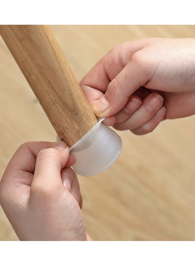 4pc Table Chair Leg Silicone Cap Pad Furniture Table Feet Cover Floor Protector - Image 4