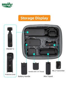BURAQ For DJI Osmo Pocket 3 Sunnylife Storage Case Box Full Set Bag  - Image 3