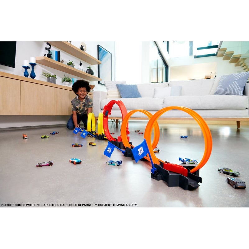 Mattel Games Mattel - Hot Wheels Action Multi-Loop Raceoff Playset & 1/64 Car - HDR83 - Image 2