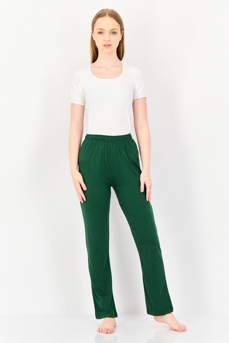 Zivame x Coucou Women Solid Sleepwear Bottom, Green - Image 4