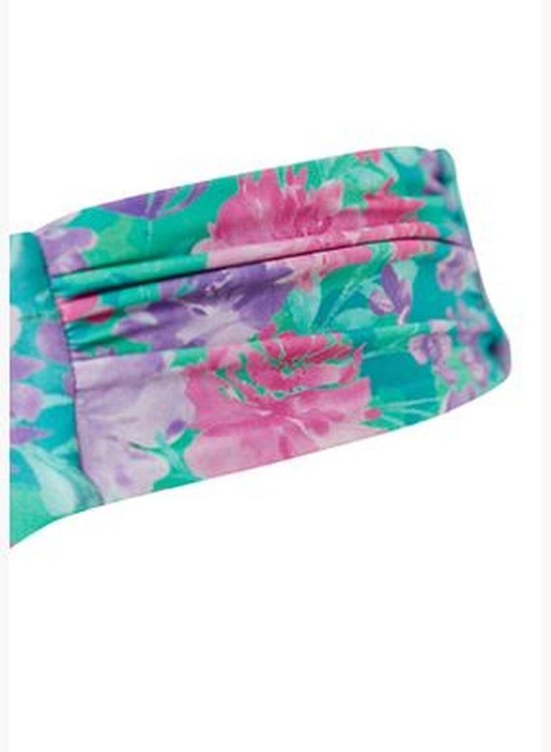 trendyol Floral Pattern Gathered Bikini Bottom - Image 2