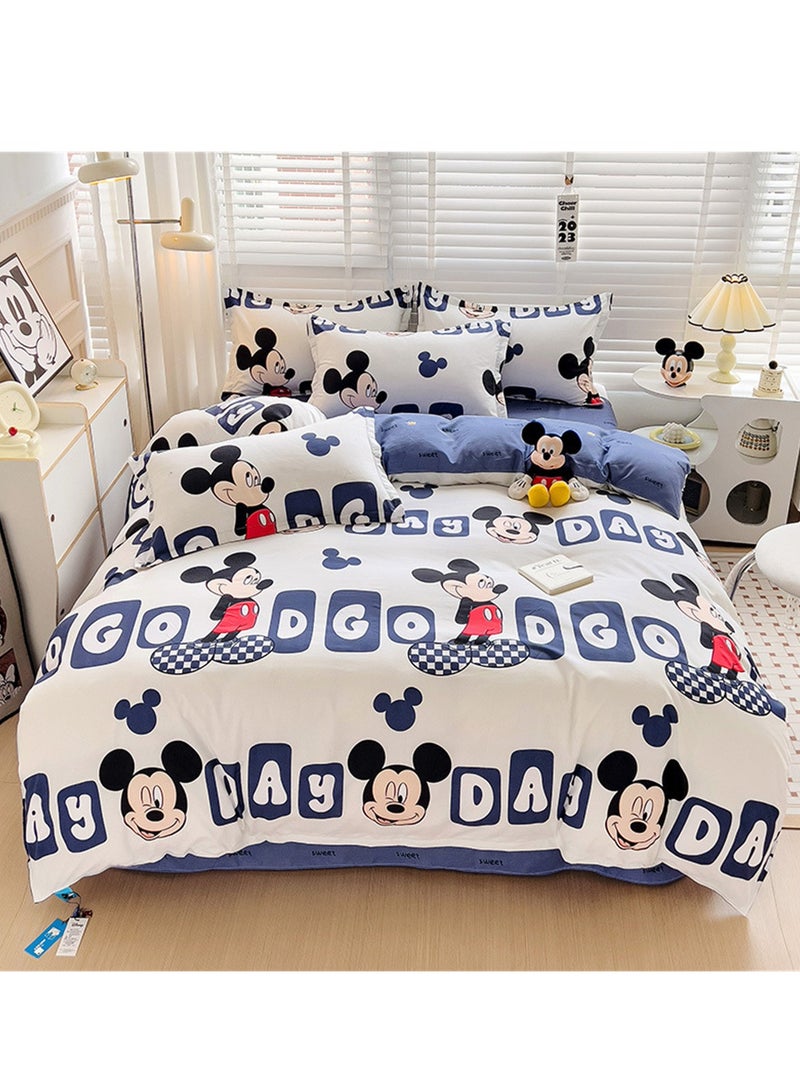4pcs bedding set 2 pillowcases 1 quilt cover 1 bed sheet four-piece set with creative and fashionable styling - Image 2