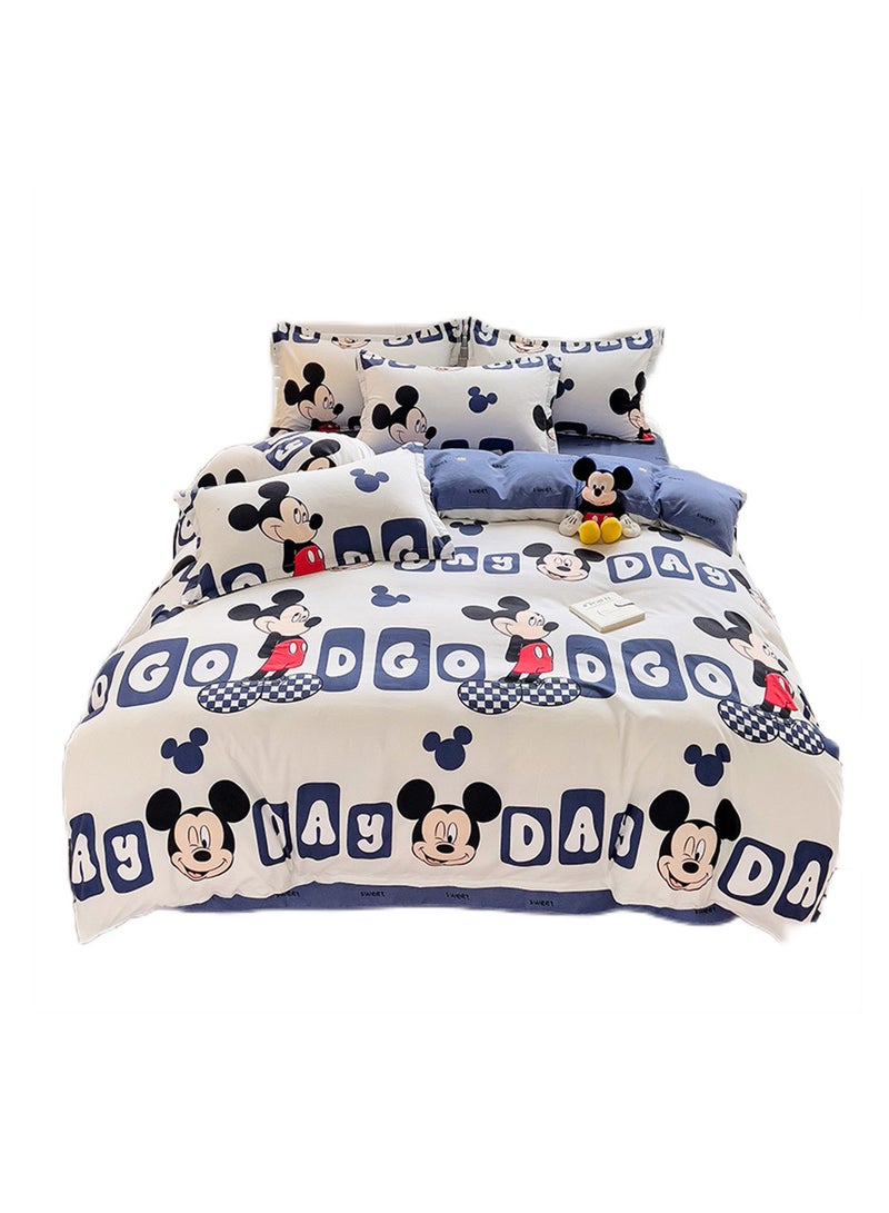 4pcs bedding set 2 pillowcases 1 quilt cover 1 bed sheet four-piece set with creative and fashionable styling - Image 1