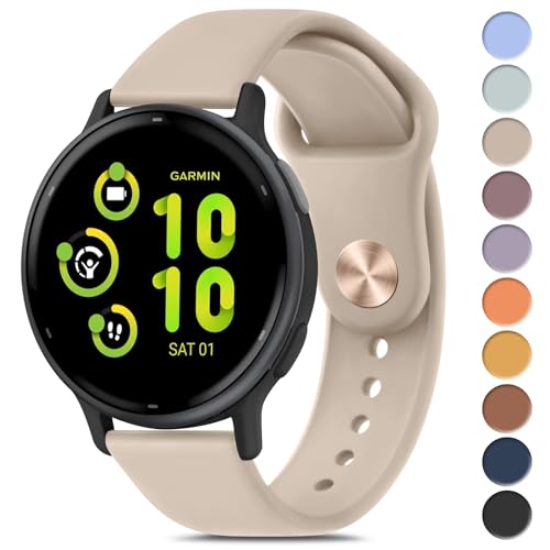 Meliya Bands Compatible with Garmin Vivoactive 5 / Vivoactive 3 Watch Band, Garmin Venu 2 Plus / Venu Sq / Venu Watch Bands Women Men, Soft Silicone Sport Replacement Strap for Garmin Vivoactive 5, - Image 1