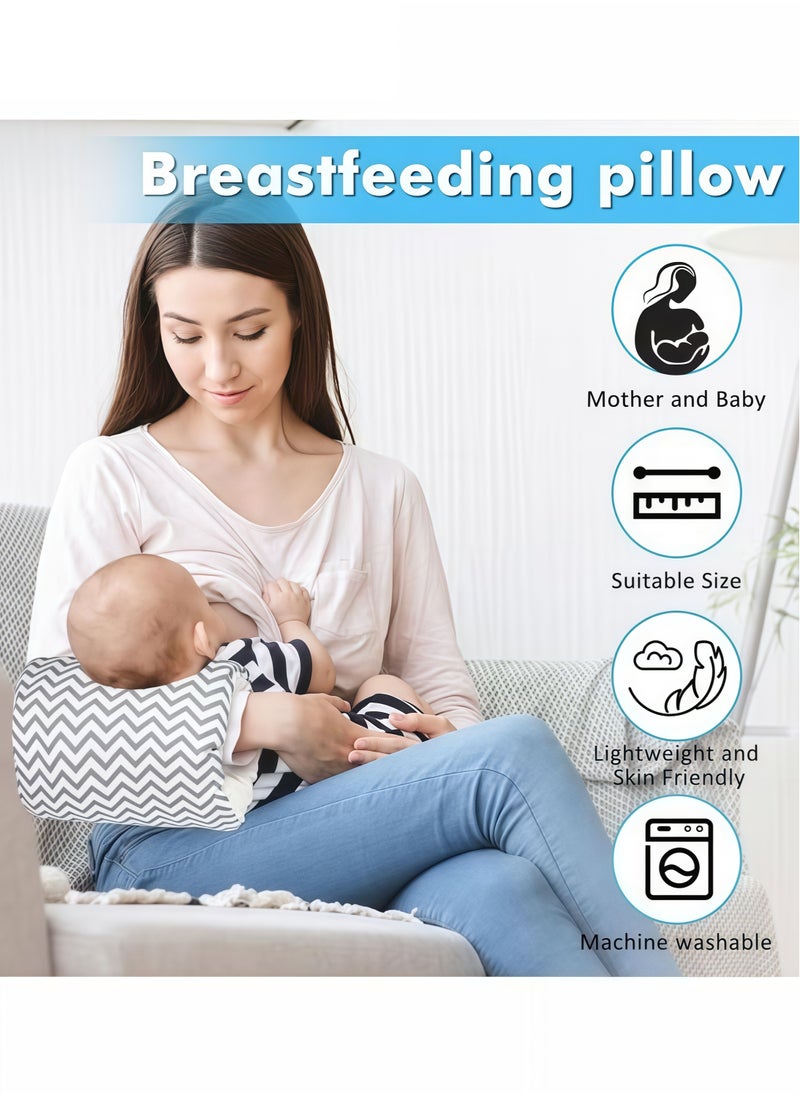 Vinnatsu Baby Nursing Arm Breastfeeding Pillow Adjustable Nursing Pillow Soft Nursing Arm Pillow Baby Feeding Pillow(White Animals  - Image 2