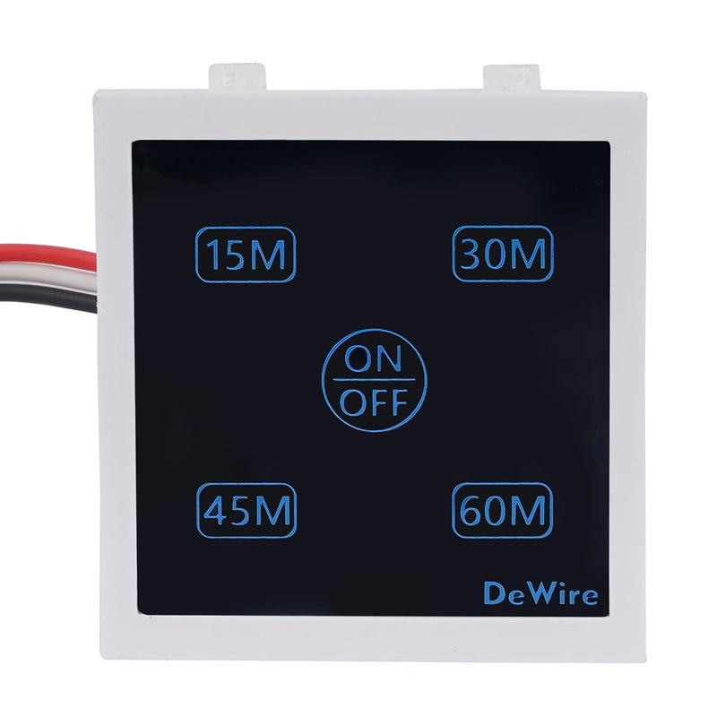 DeWire Auto Cut Off Timer Switch for Water Motor Pump Water Heater Exhaust FansMosquito RepellentHumidifier Air PurifierRoom Heaters and Lighting Loads up to 10 AMPS 15 30 45 60 Mins - Image 1