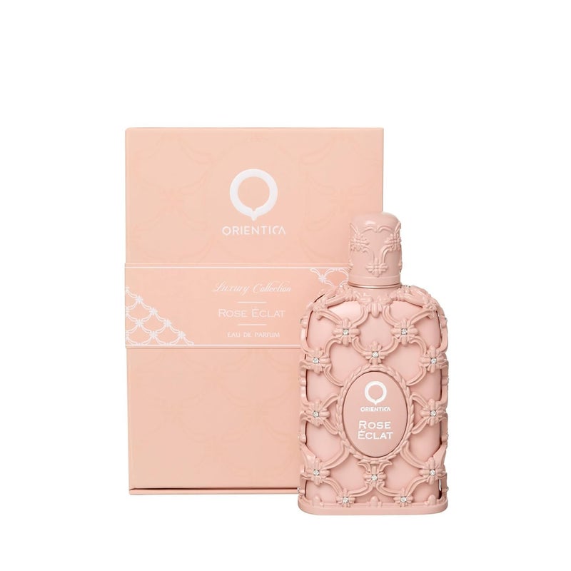 Orientica عطر أورينتيكا الفاخر روز إكلا – زهري، فاكهي، ورد، برغموت، زهرة الخوخ، جوزة الطيب، بنفسج، مسك، فيتيفر، عنبر – عطر عربي للرجال والنساء – 2.7 أونصة/80 مل - Image 1