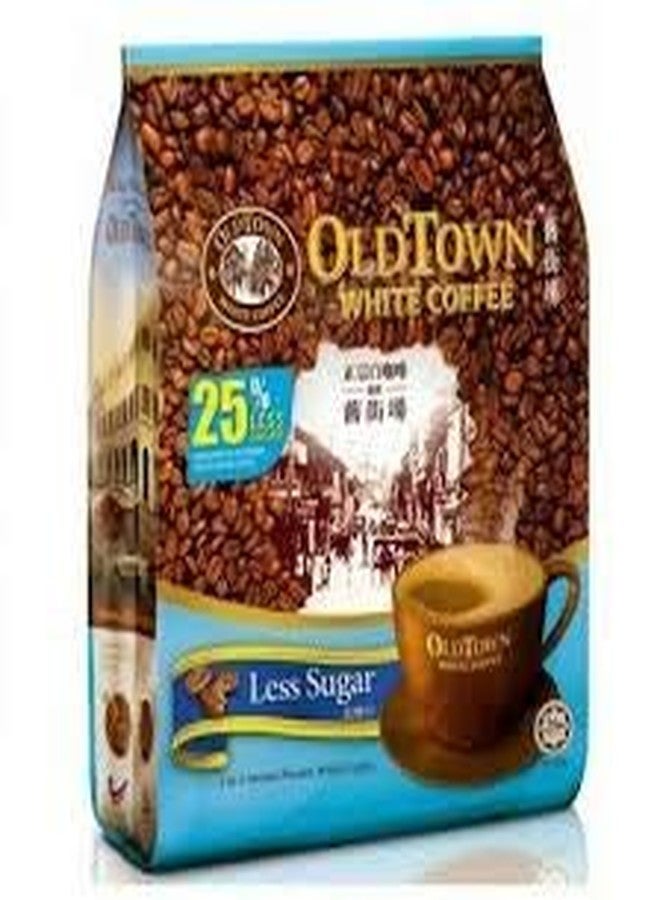 Old Town قهوة المدينة القديمة البيضاء أقل سكر 3 في 1 قهوة بيضاء سريعة التحضير (15 × 35 جرام)، 525 جرام - Image 3