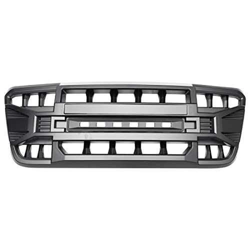 MEGAIE Front Grill Compatible with 2004 2005 2006 2007 2008 F150, Matte Black Front Bumper Grille w/Off-Road Lights - Image 2