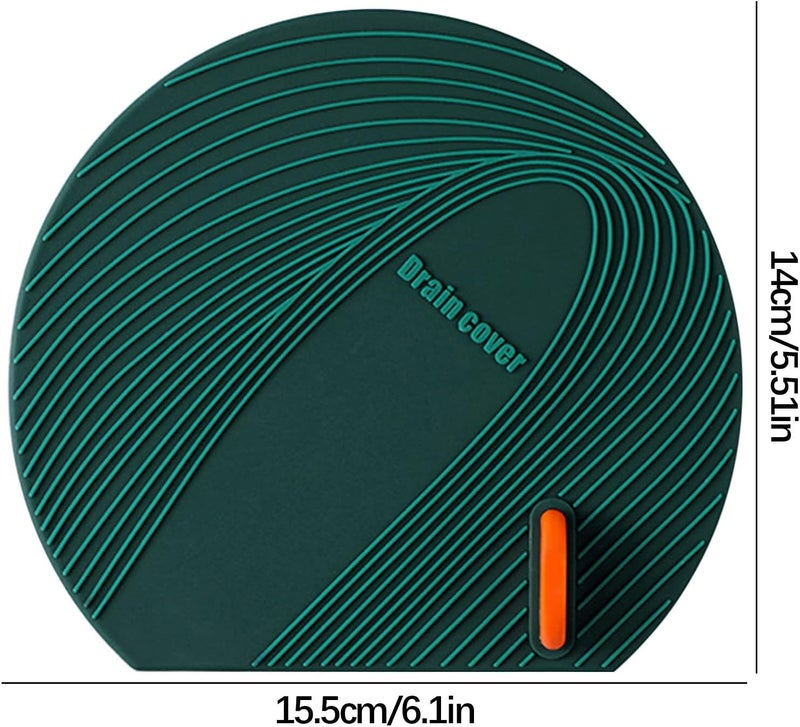 comfrt Silicone Sink Floor Cover, Tub Stopper Silicone Floor Drain Anti-Odor Mat, Silica Gel Drain Plugs, Deodorizing Cover, Kitchen Seal, Sewer Deodorization Suitable for Kitchen, Bathro - Image 3