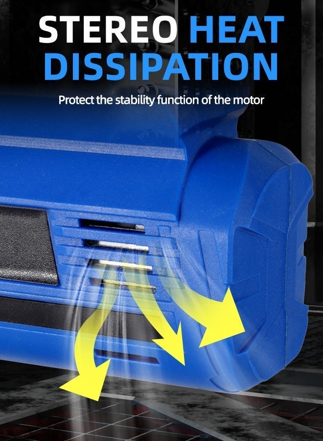 ALongDeng 21V Rechargeable Hydraulic Crimping Tool 240 Hydraulic Cable Crimper with LED Digital Display & 11 Dies Battery Powered Tool for Copper (300mm²) & Aluminum (240mm²) Pipes 360° Rotating Head - Image 4