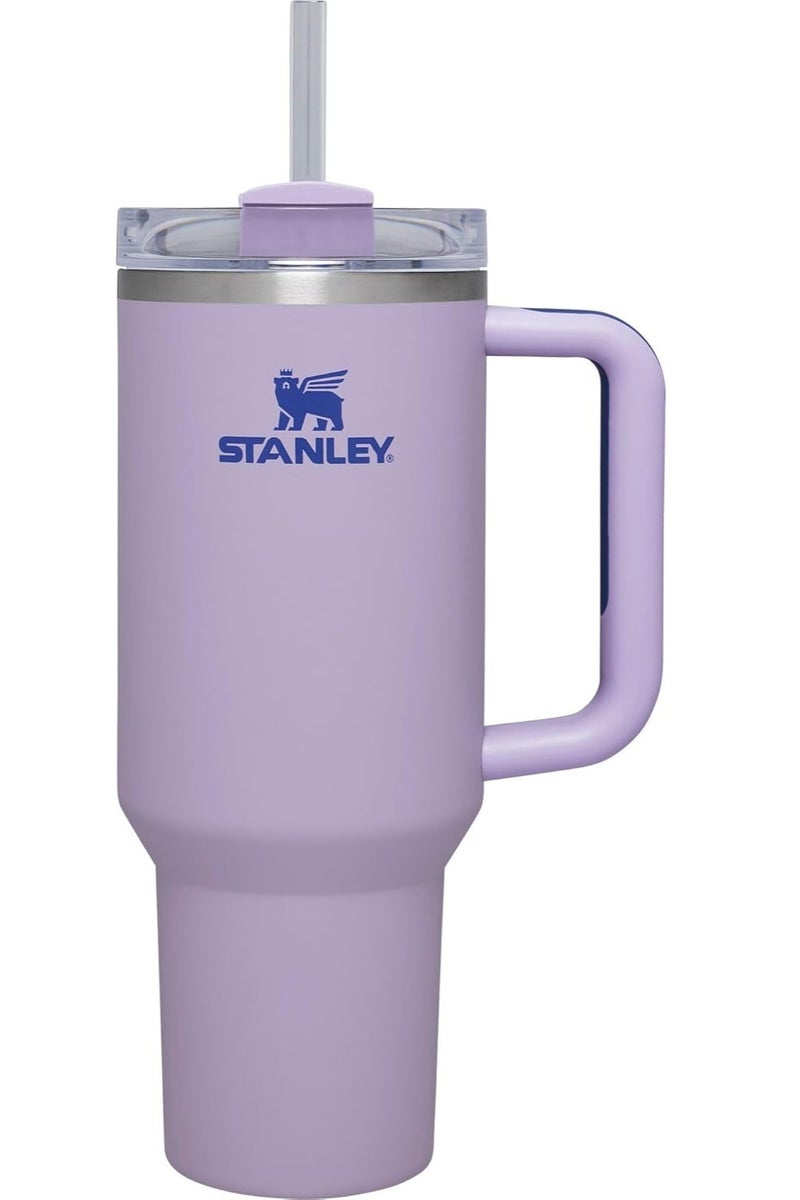 Stanley Quencher H2.0 Flow State Tumbler 40 oz Car Cup Holder Friendly Vacuum Insulated with Handle and Straw Purple - Image 1
