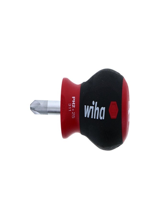 Wiha 31140 Stubby Phillips Screwdriver with SoftFinish Handle, 2 x 25mm - Image 2