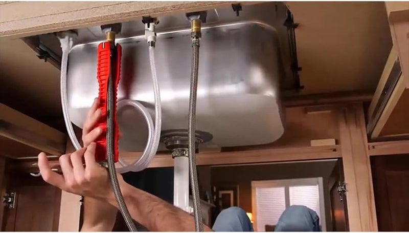 klarako EZ Change Faucet Tool, Sink Wrench, Faucet Sink Installer, 30x5x5cm, Red - Image 2