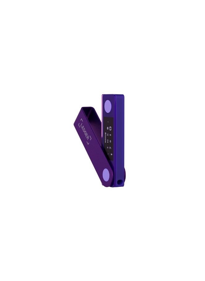 Ledger Nano X Hardware Wallet | Safest Crypto & NFT Cold Storage, Big Screen + Wireless Bluetooth & Type-C Connectivity, 5000+ Coins Supported, for iOS & Android, MacOS & Windows - Amethyst Purple  - Image 5